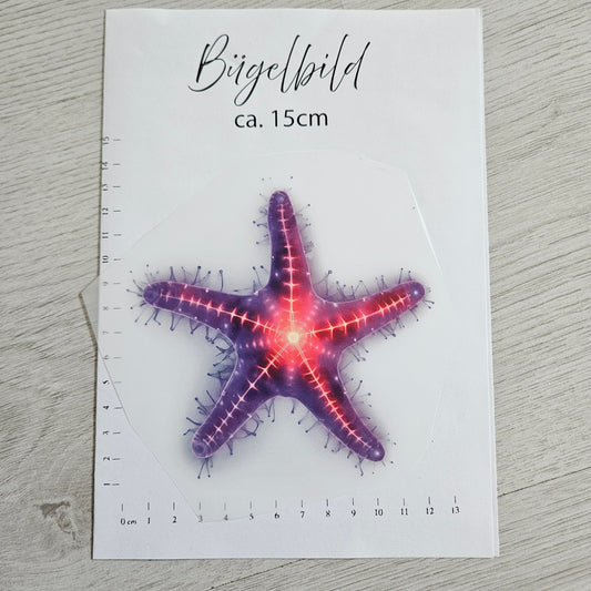 Bügelbild - Seestern ca. 15cm
