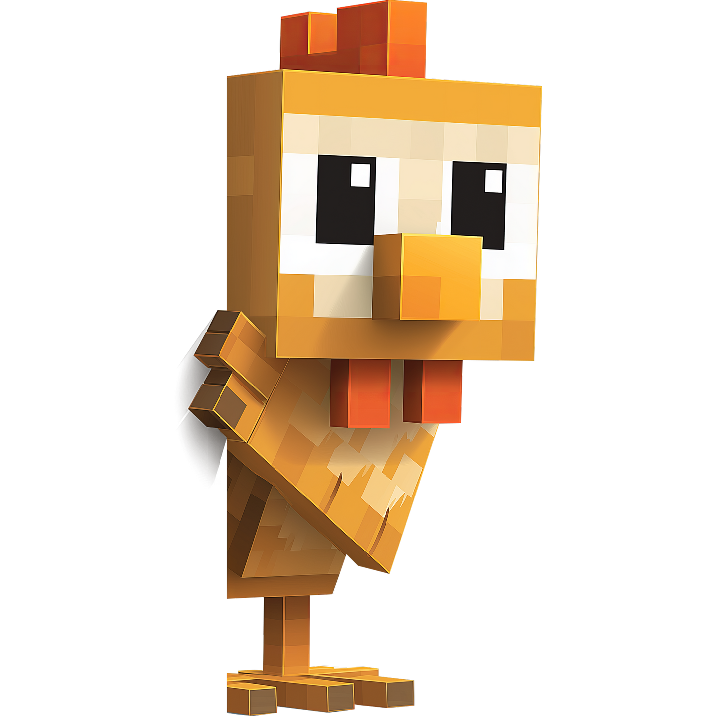 Auktion - Bügelbild - Pixel World Huhn 2 - 20cm