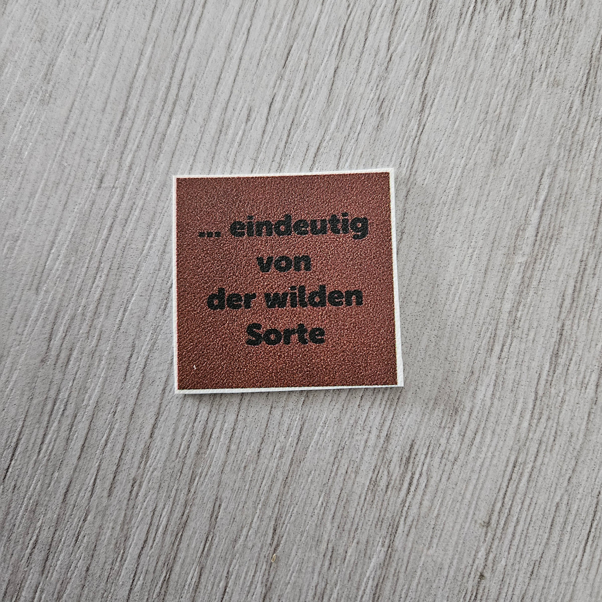 Kunstlederlabel - von der wilden Sorte