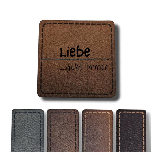Kunstleder Patch - Liebe...geht immer
