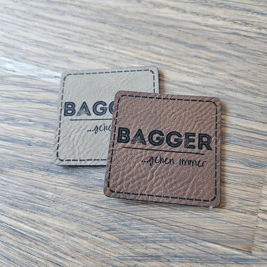 Patch - 4x4cm - Bagger gehen immer