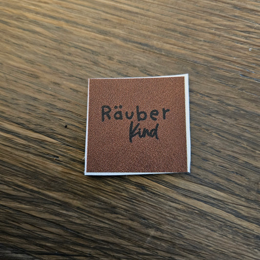 Kunstlederlabel - RäuberKind Braun