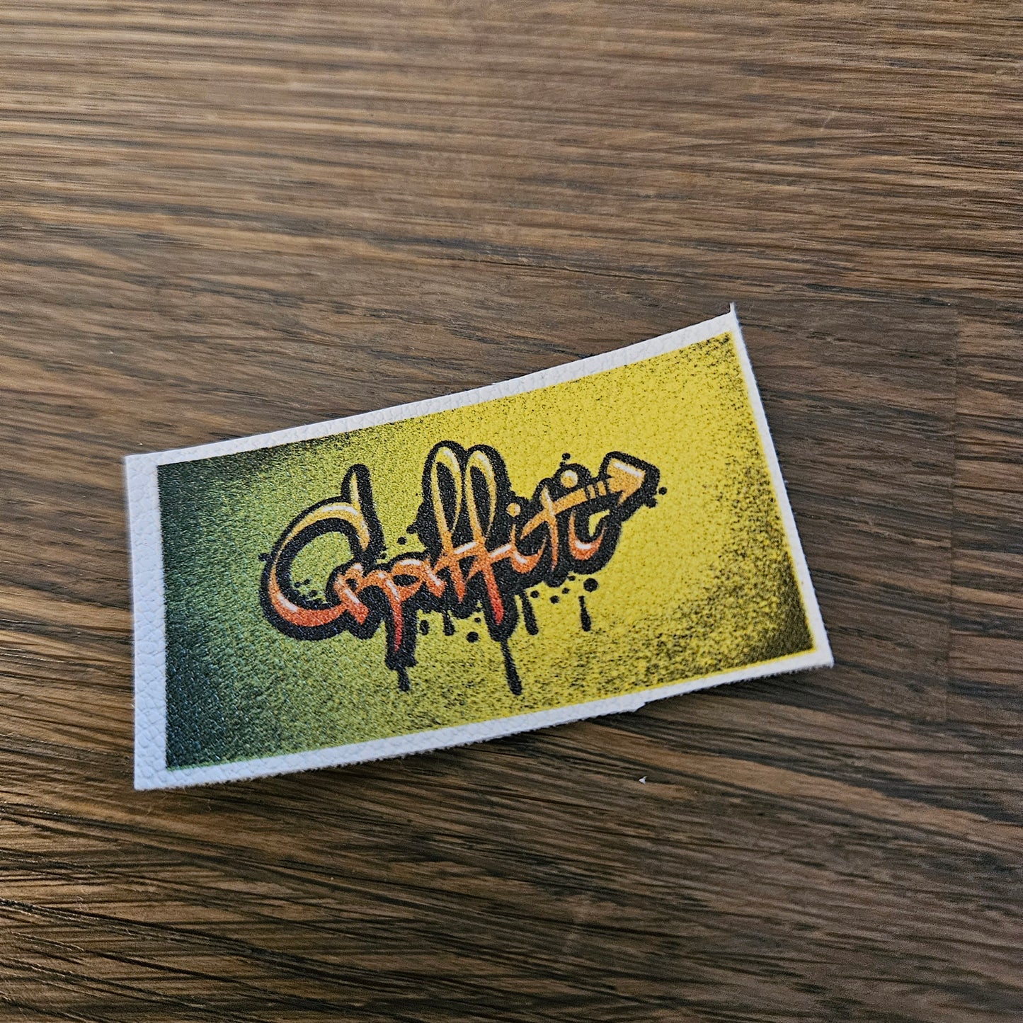 Kunstlederlabel Set - Graffiti