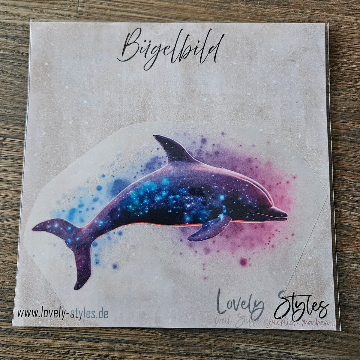Bügelbild - Delfin ca. 15cm