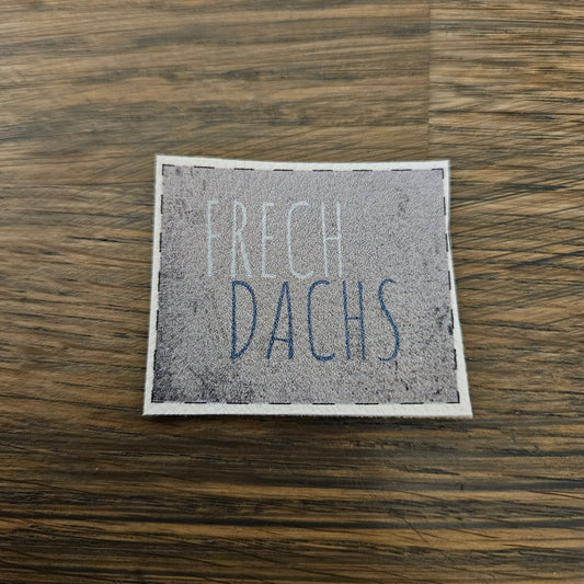 Kunstlederlabel - FrechDachs Grau