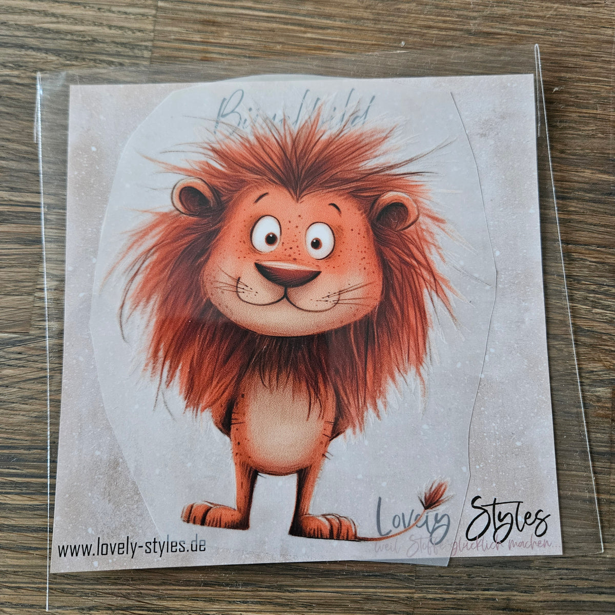 Bügelbild - Löwe ca. 15cm