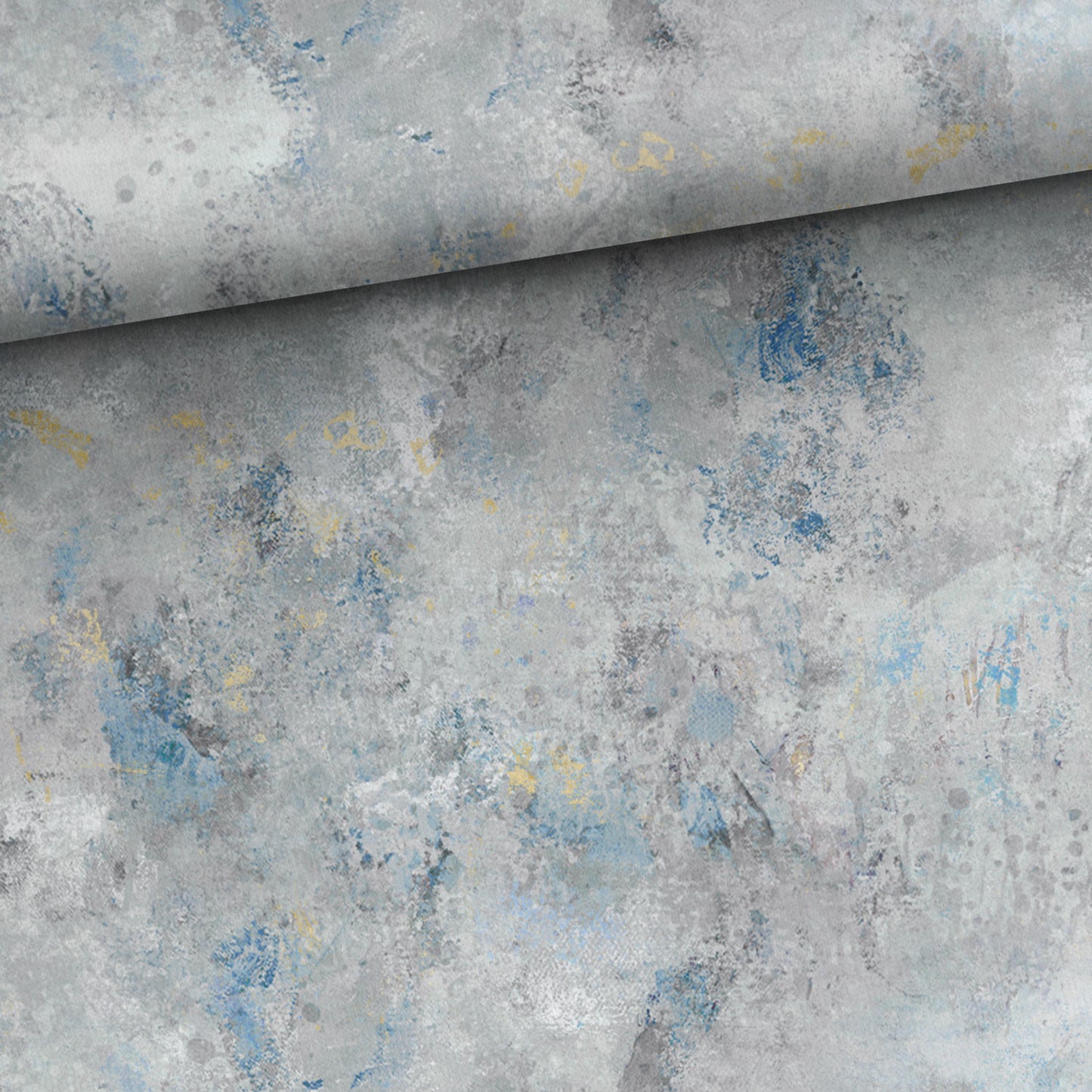 Sommersweat - Baustelle Grunge Grau/Blau