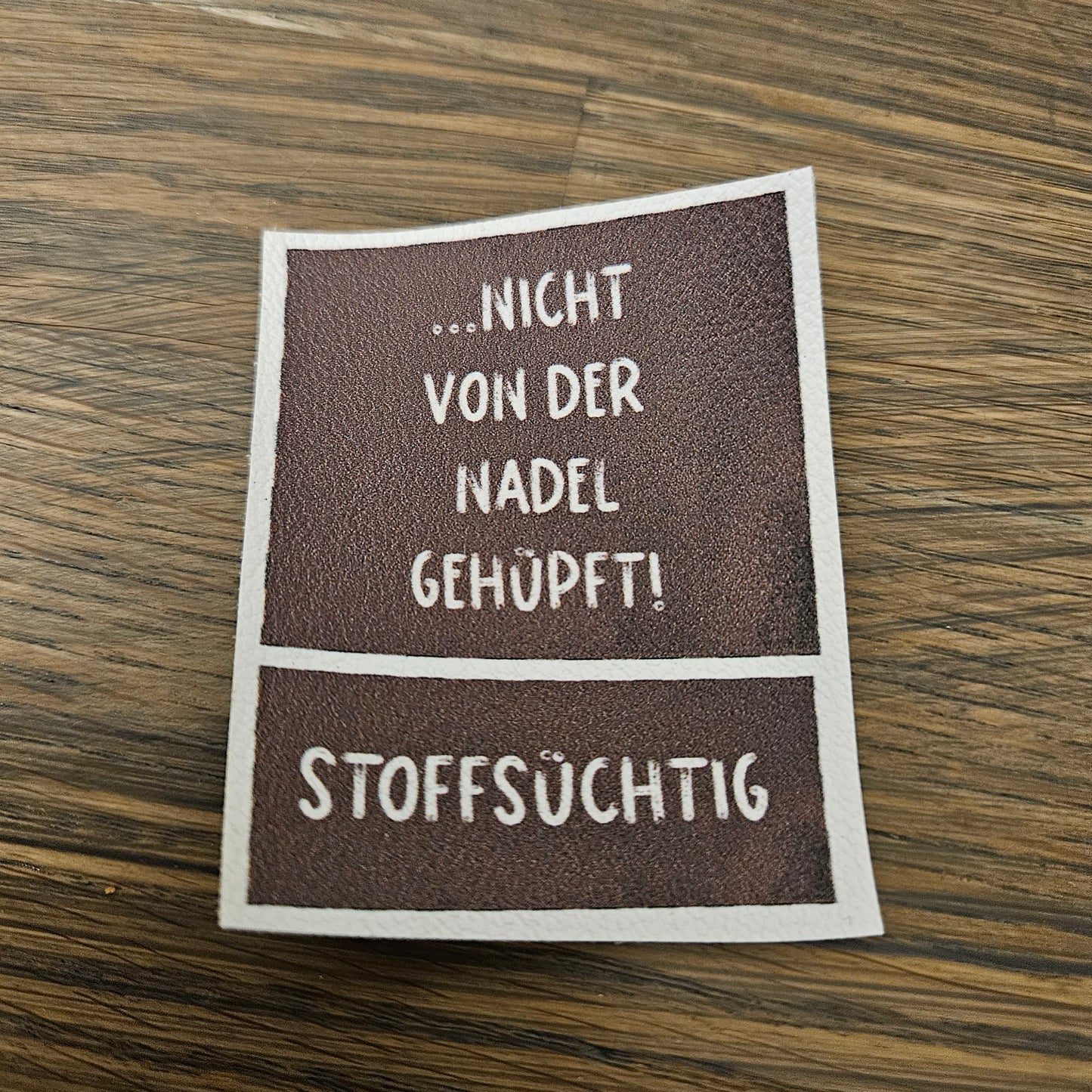 Kunstlederlabel Set - nicht von der Nadel gehüpft / Stoffsüchtig