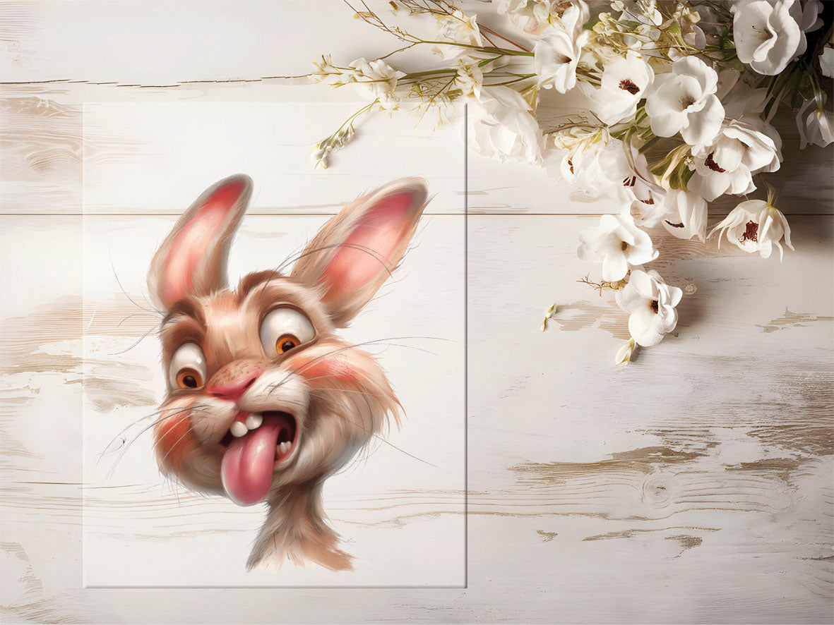 Bügelbild - Lustiger Hase #1551