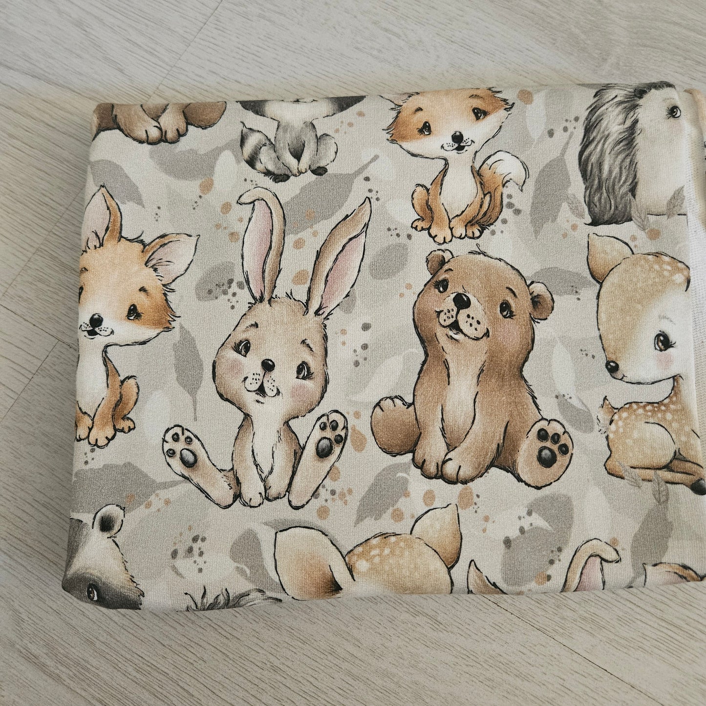 Sommersweat - Waldtiere Grau - 0,49m