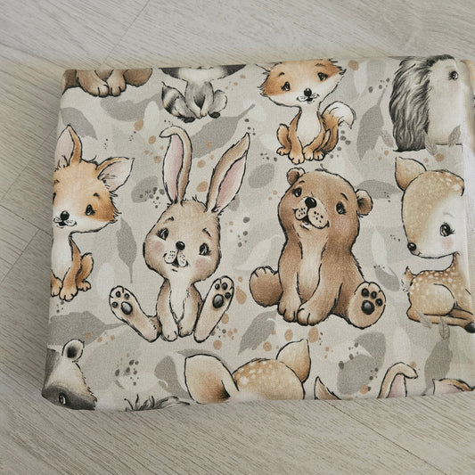 Sommersweat - Waldtiere Grau - 0,49m