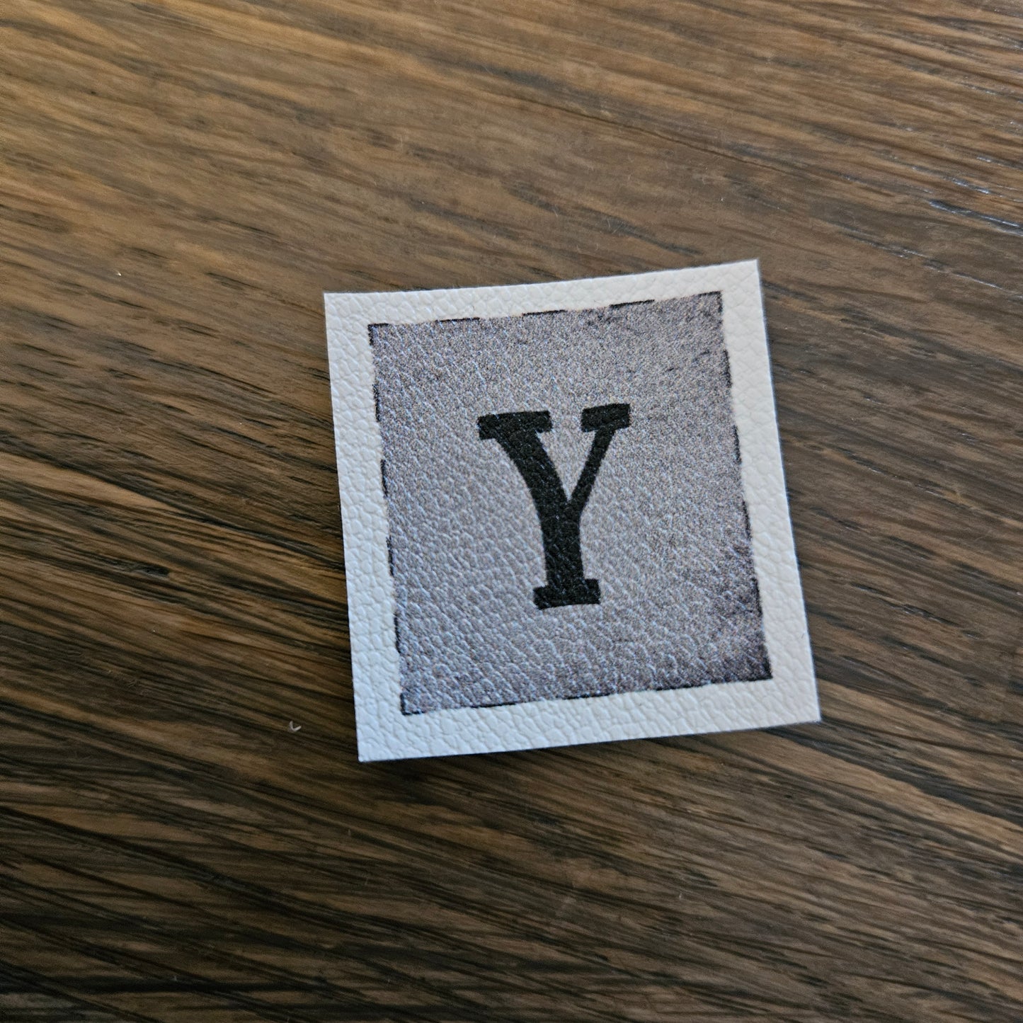 Kunstlederlabel - Buchstaben