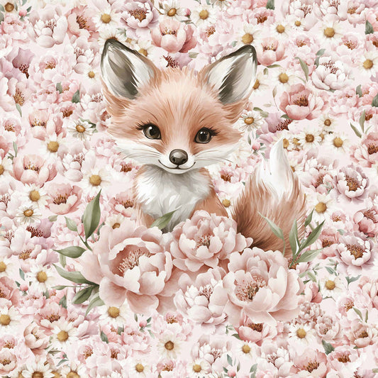 Sommersweat - Panel - Blumenmeer Rosa Fuchs
