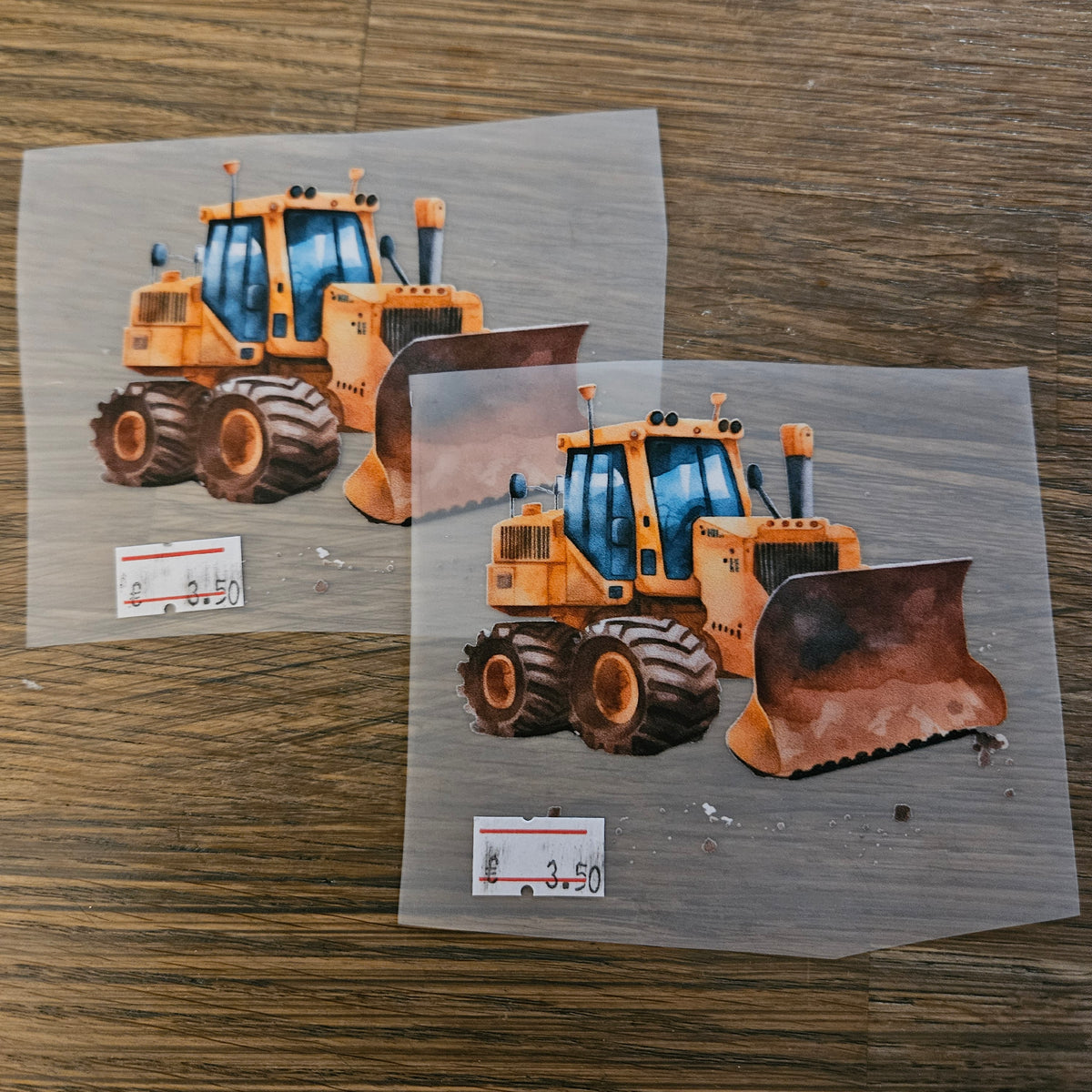Bügelbild - Bulldozer ca. 10cm
