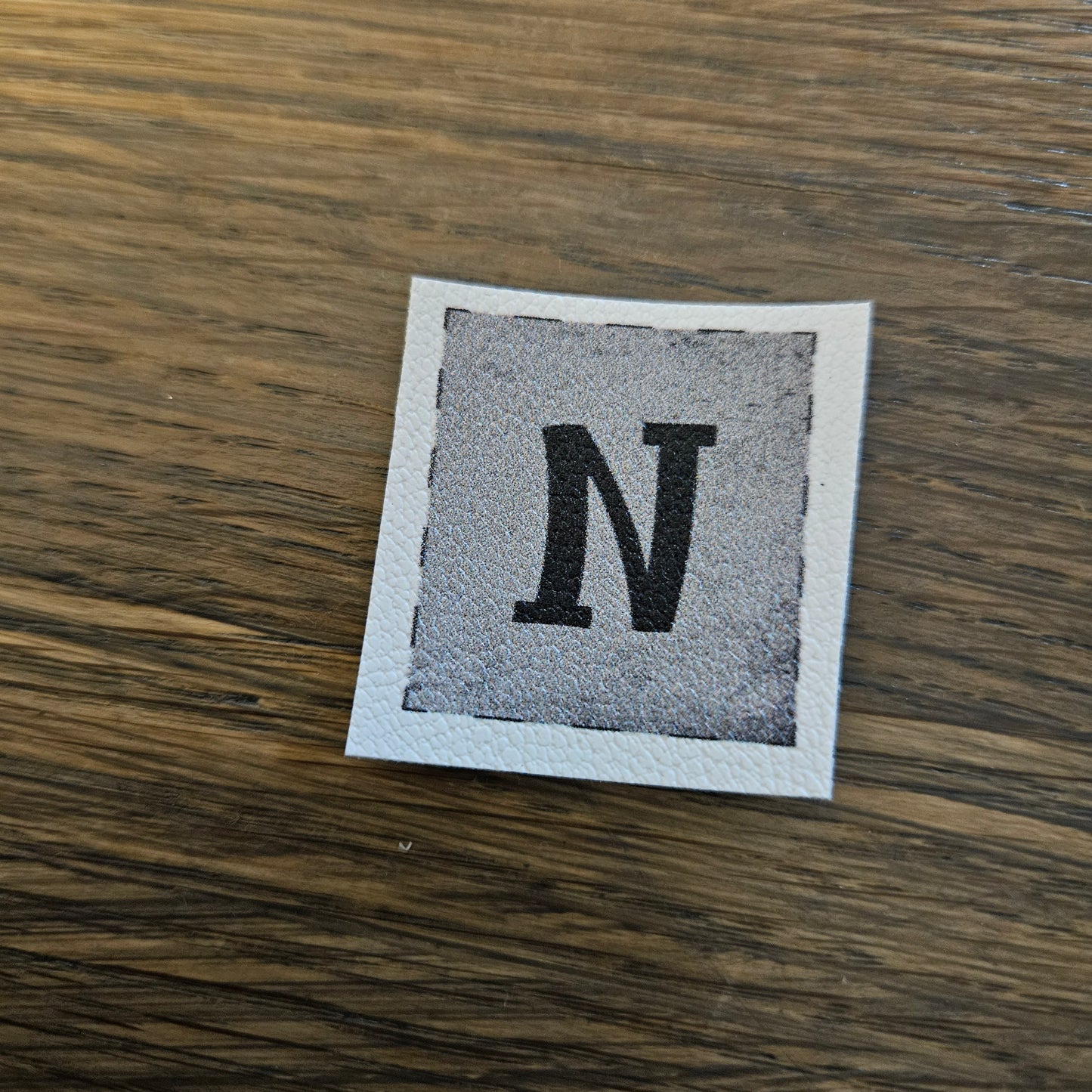 Kunstlederlabel - Buchstaben