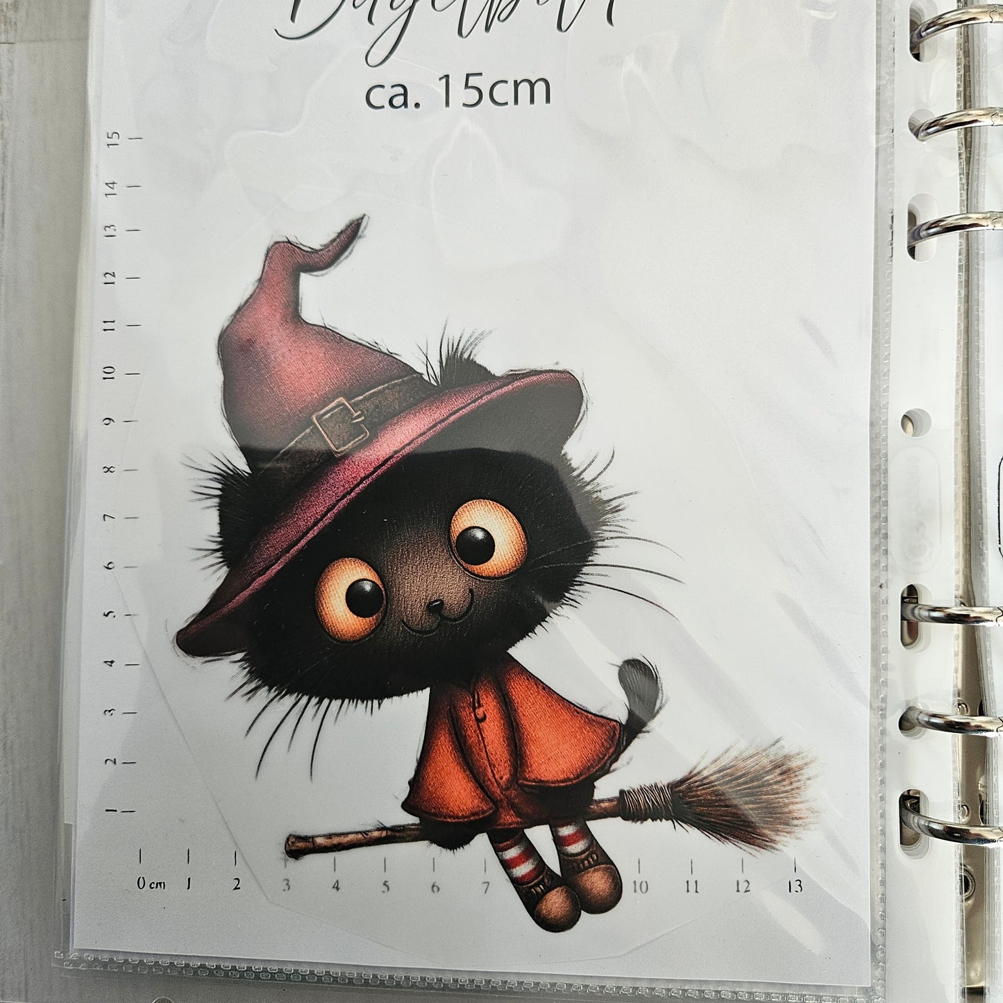 Bügelbild - Hexenkatze ca. 15cm