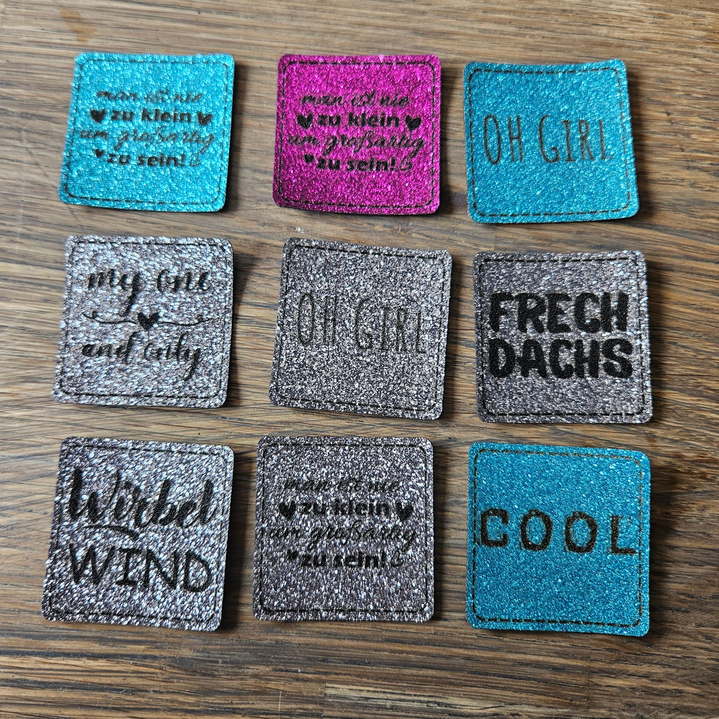 Set Glitzer Patches 9