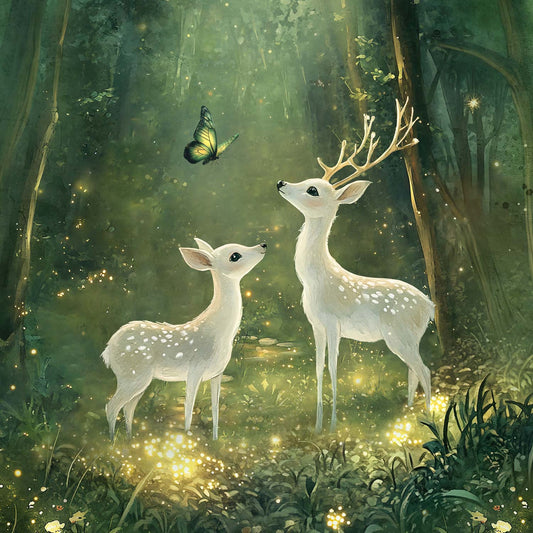 Sommersweat - Panel - Stone Green Rehe