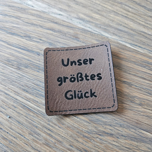 Patch - 4x4cm - Unser größtes Glück