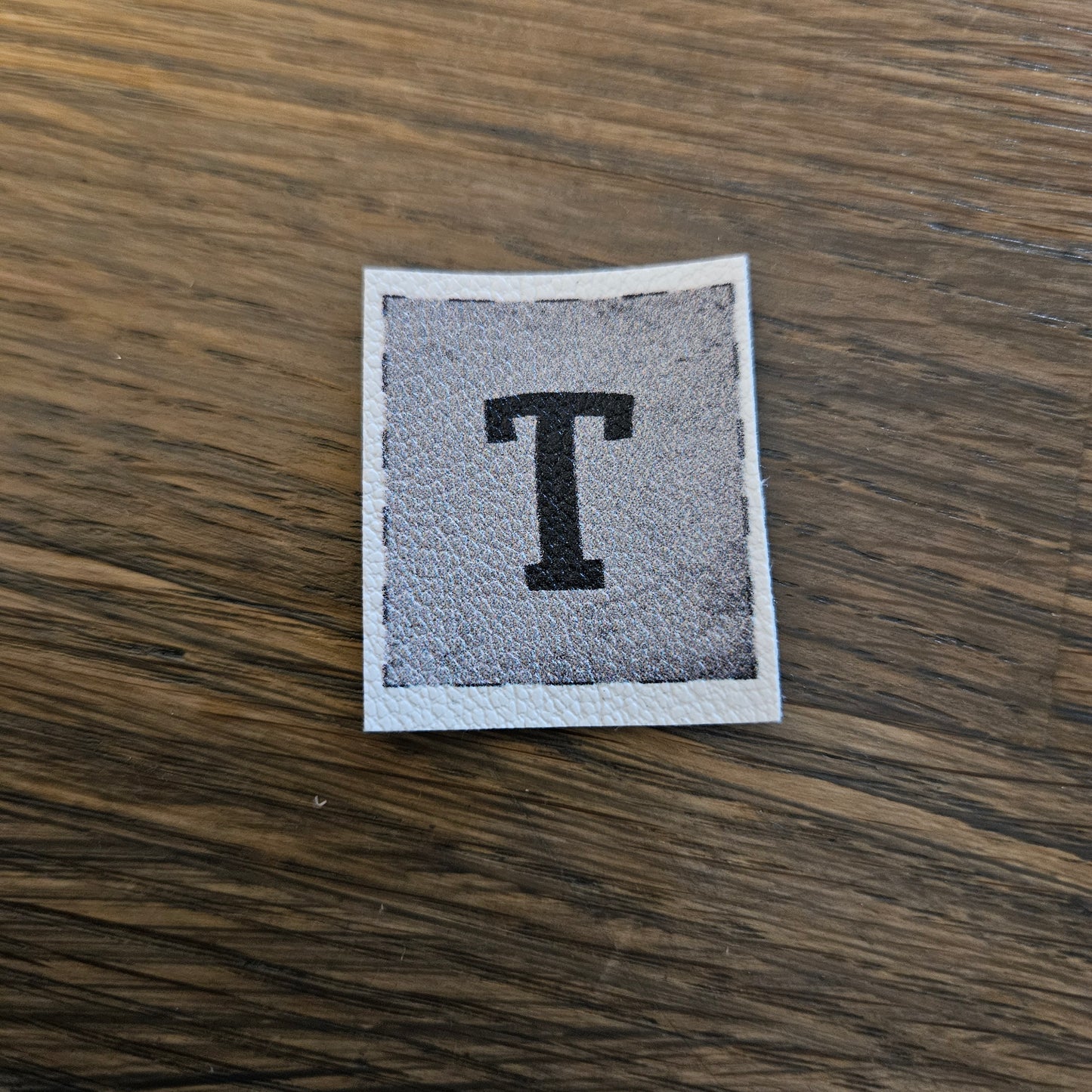 Kunstlederlabel - Buchstaben
