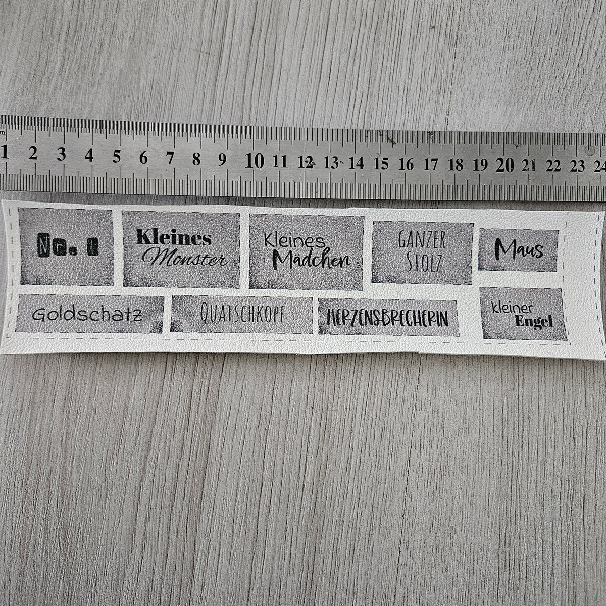 Kunstlederlabel - Sprüche Mädchen