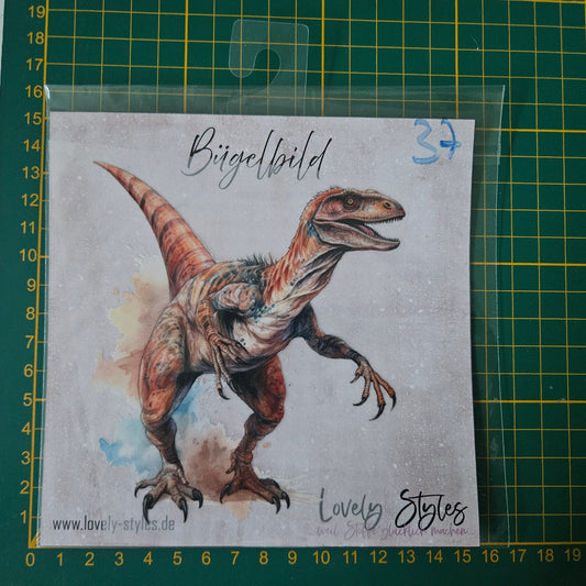 Bügelbild - Raptor ca. 15cm