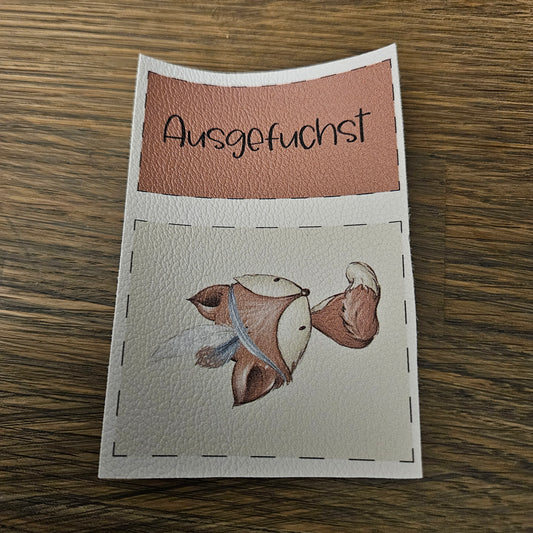 Kunstlederlabel Set - Waldfreunde Fuchs