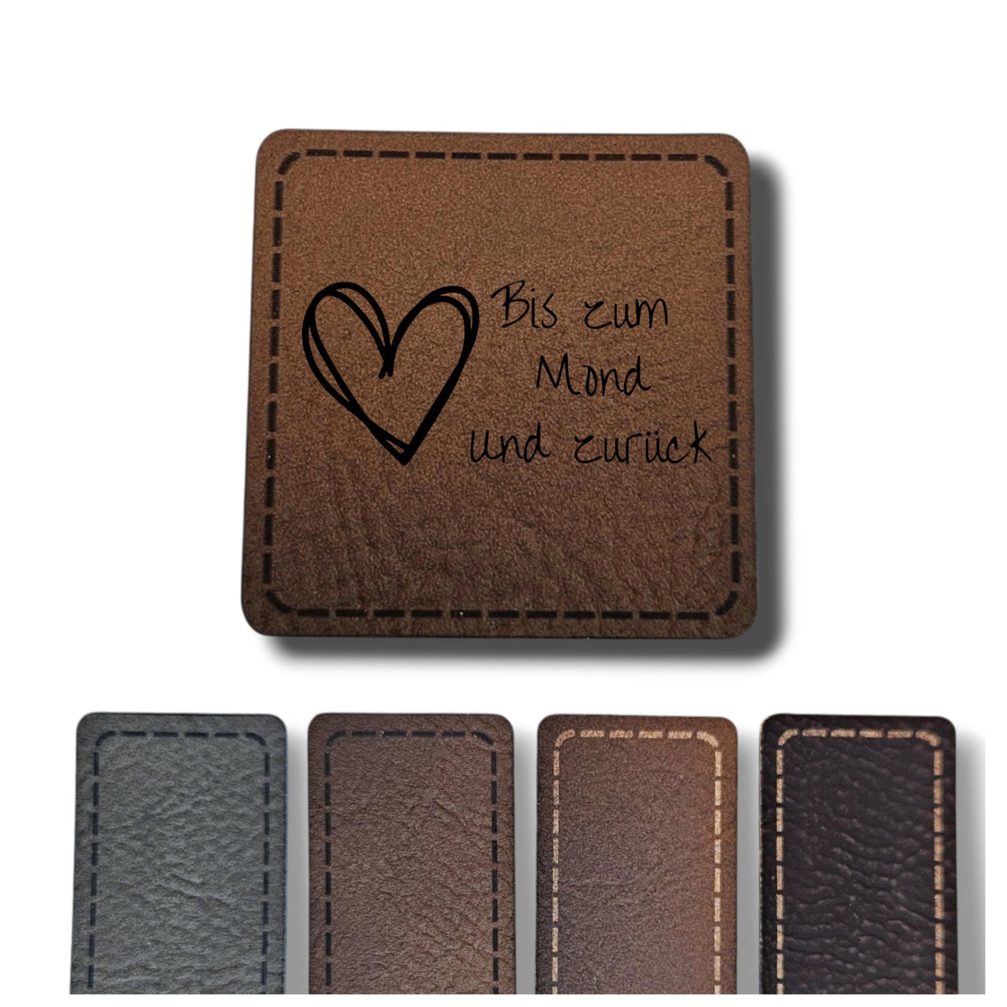 Kunstleder Patch - Bis zum Mond und zurück