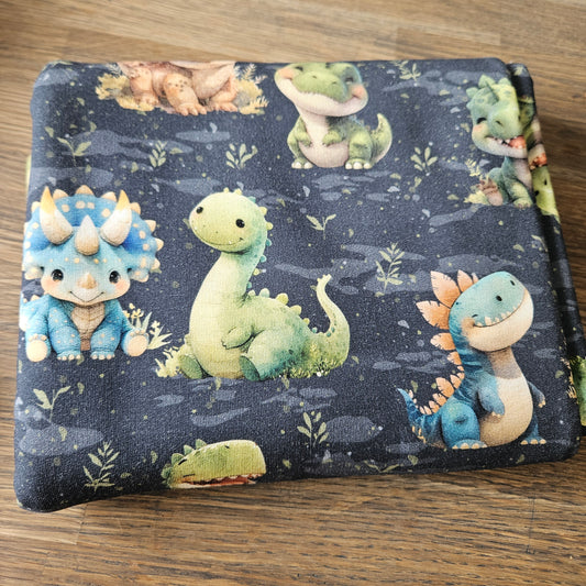 Sommersweat - Dinos Grau - 1m