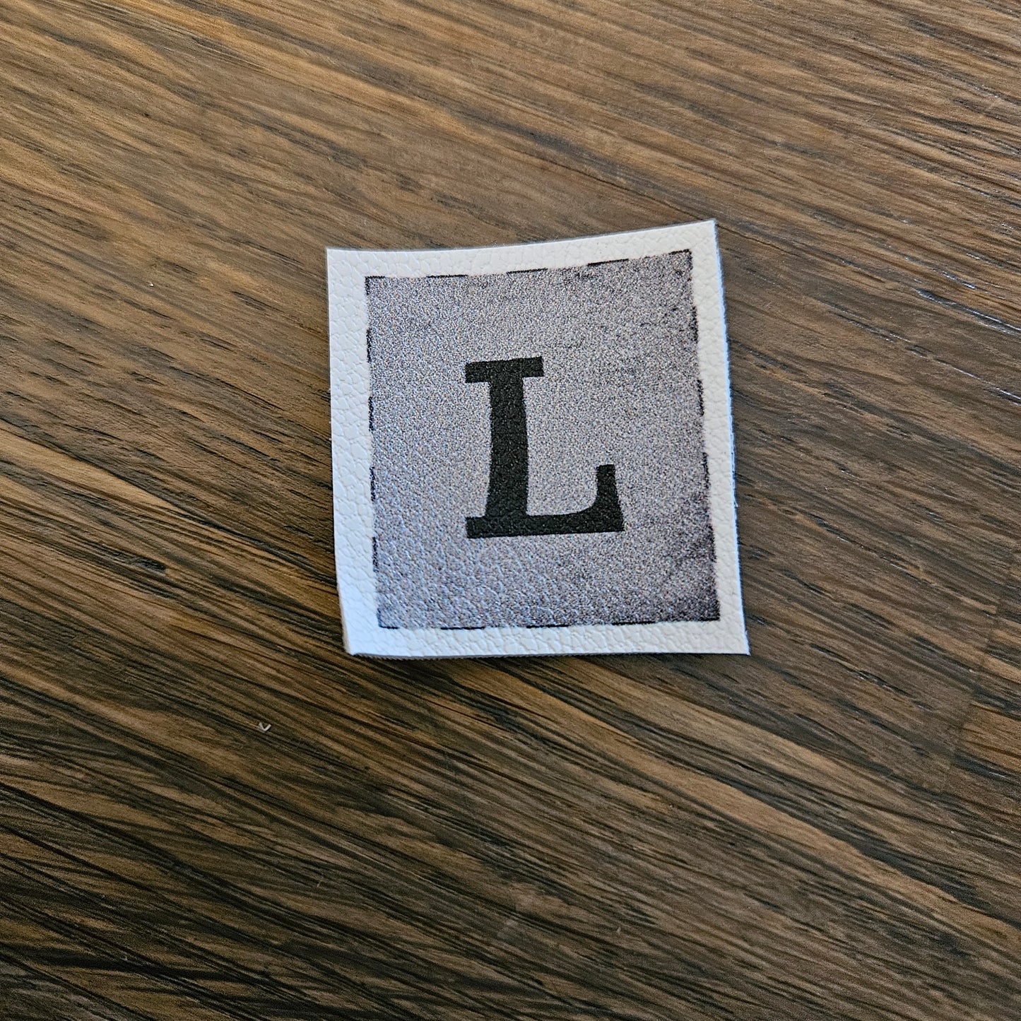 Kunstlederlabel - Buchstaben