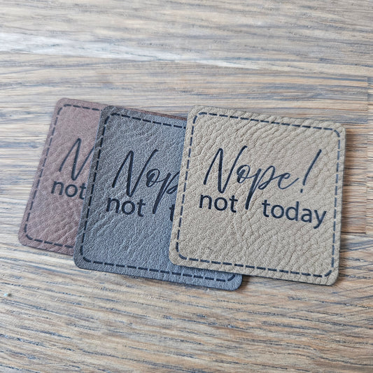 Patch - 4x4cm - Nope not today