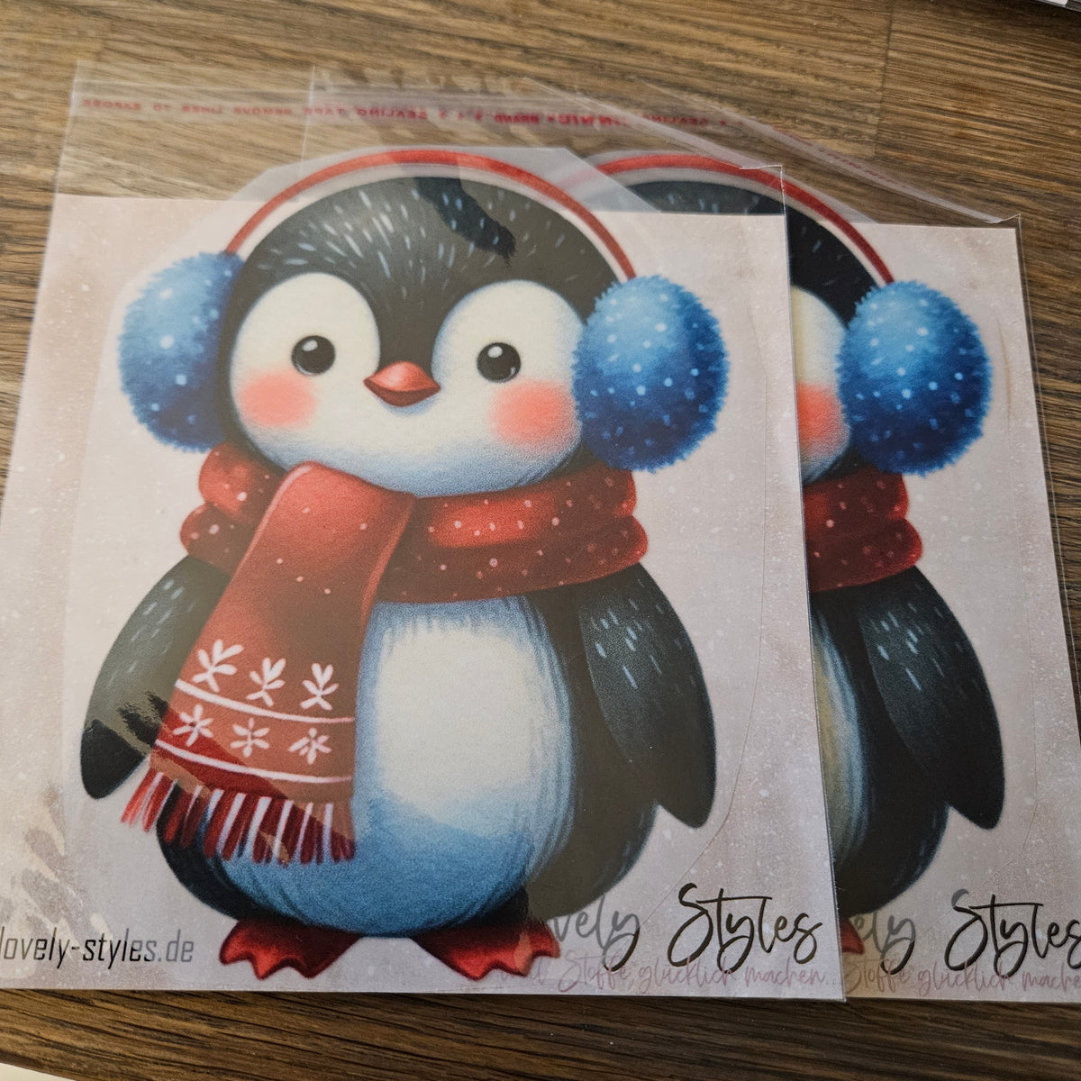 Bügelbild - Pinguin ca. 20cm