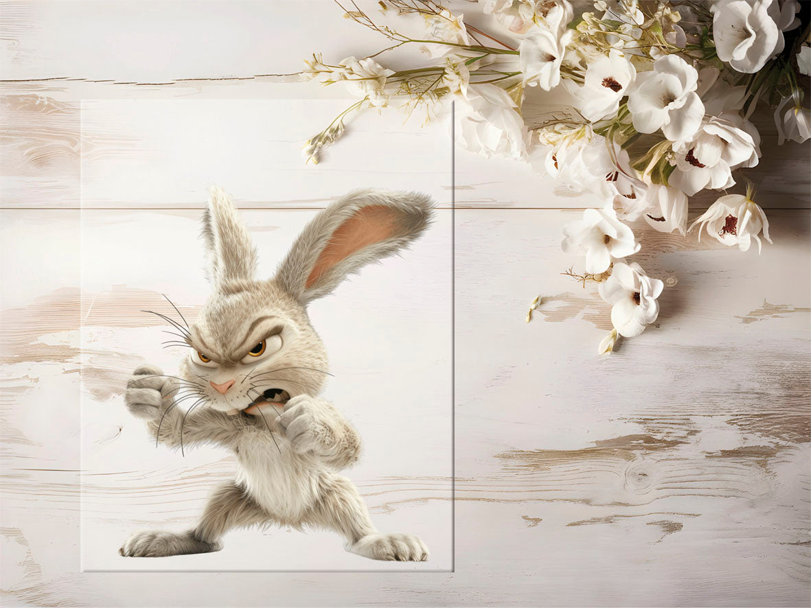 Bügelbild - Aggro Hase #1554