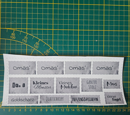 Kunstlederlabel Set - Omas Mädchen