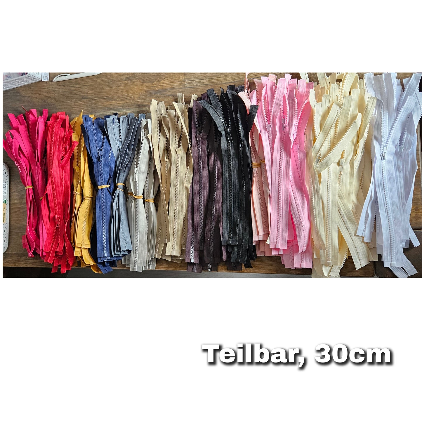 Paket Reißverschluss 30cm - teilbar - 110 Stk (2x vorhanden)