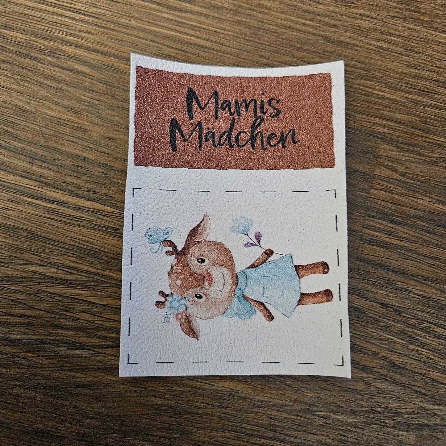 Kunstlederlabel Set - Mamis Mädchen Reh