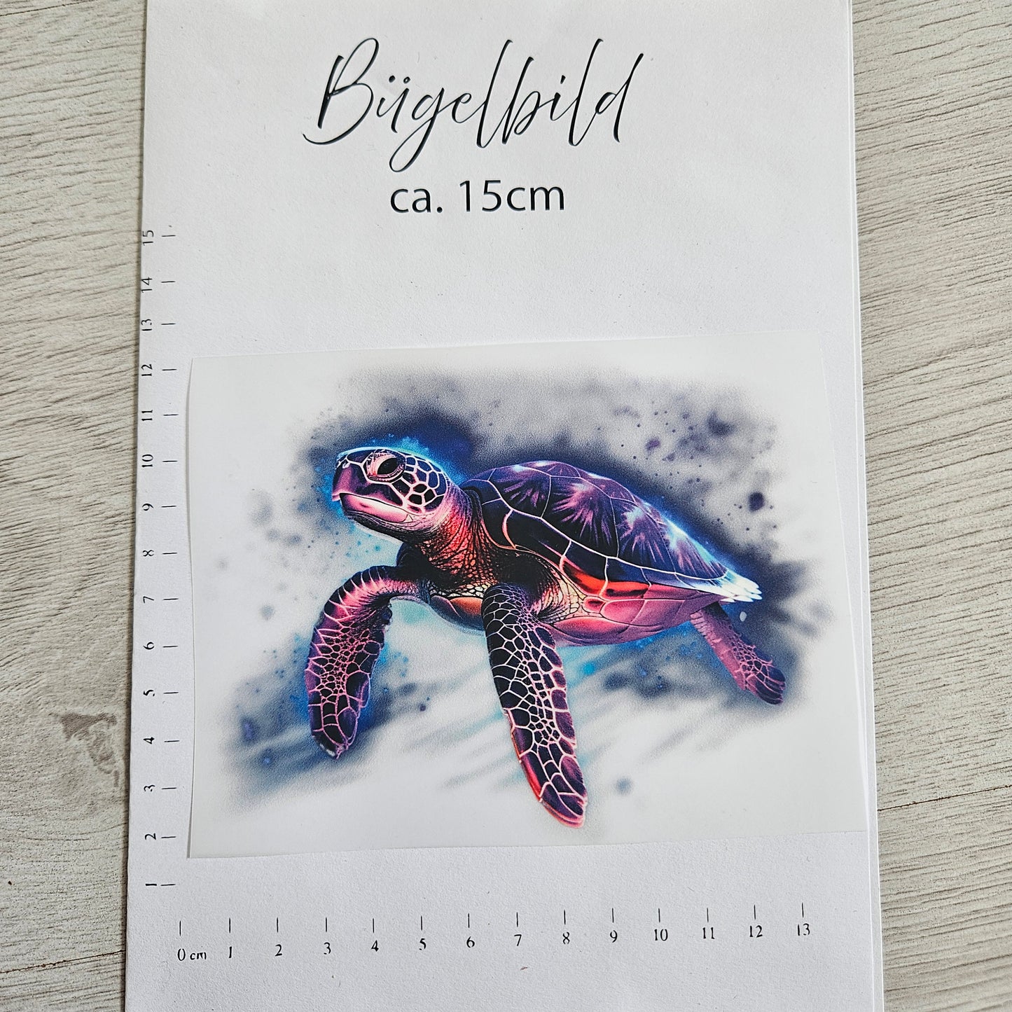Bügelbild - Schildkröte ca. 15cm