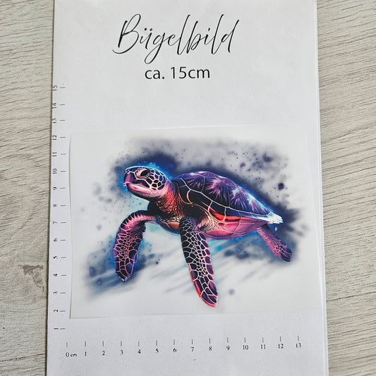 Bügelbild - Schildkröte ca. 15cm