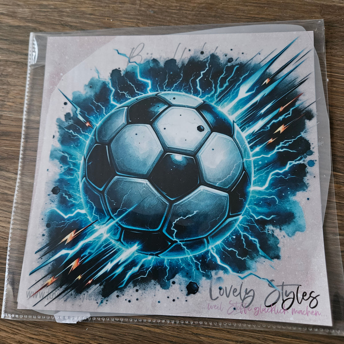 Bügelbild - Fußball ca. 20cm
