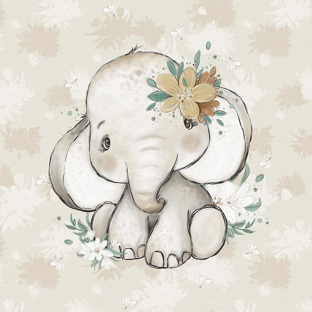 Sommersweat - Safari Babys Blumen