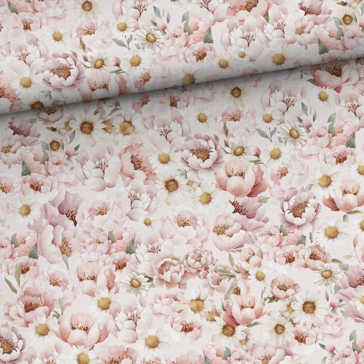 Sommersweat - Rosa Blumenmeer