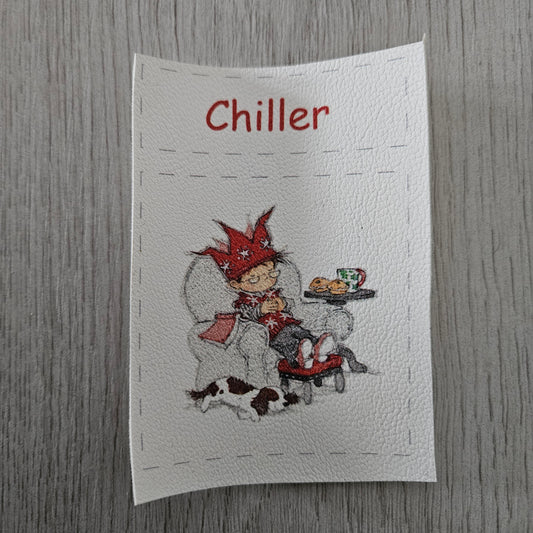 Kunstlederlabel Set - Chiller