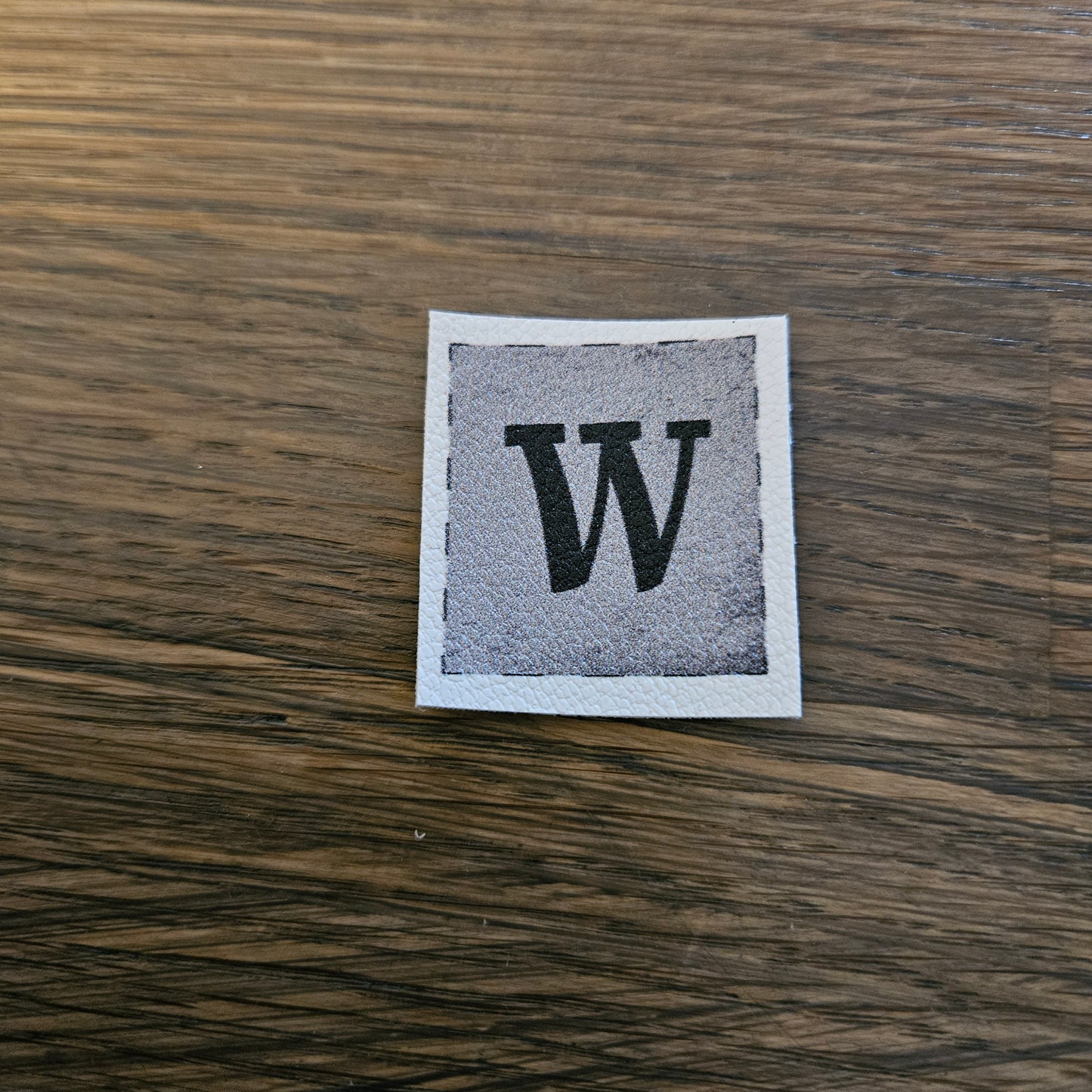 Kunstlederlabel - Buchstaben