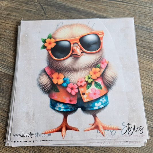 Bügelbild - Aloha Küken ca. 15cm