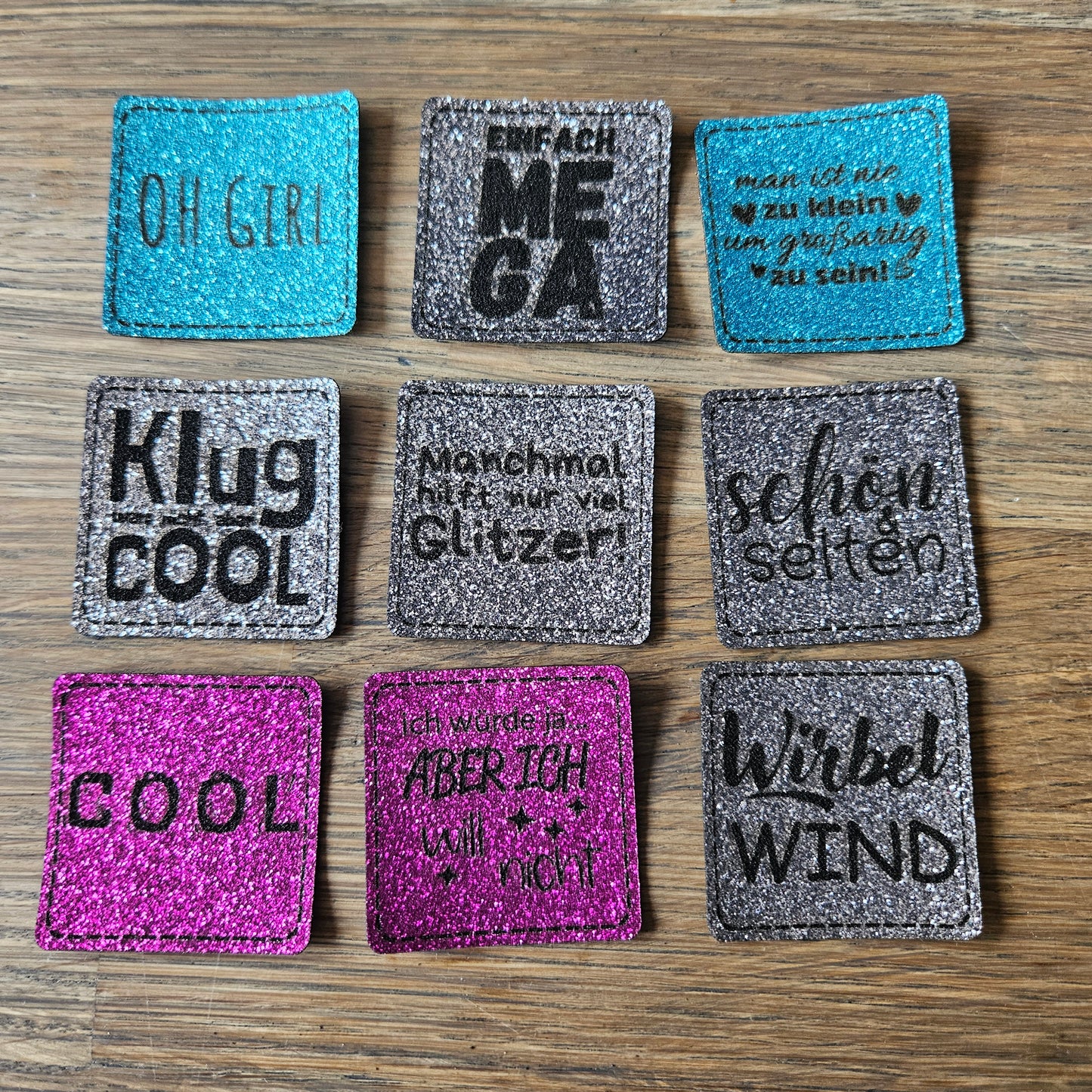 Set Glitzer Patches 7