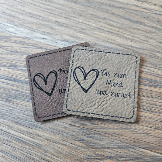 Patch - 4x4cm - Bis zum Mond und zurück