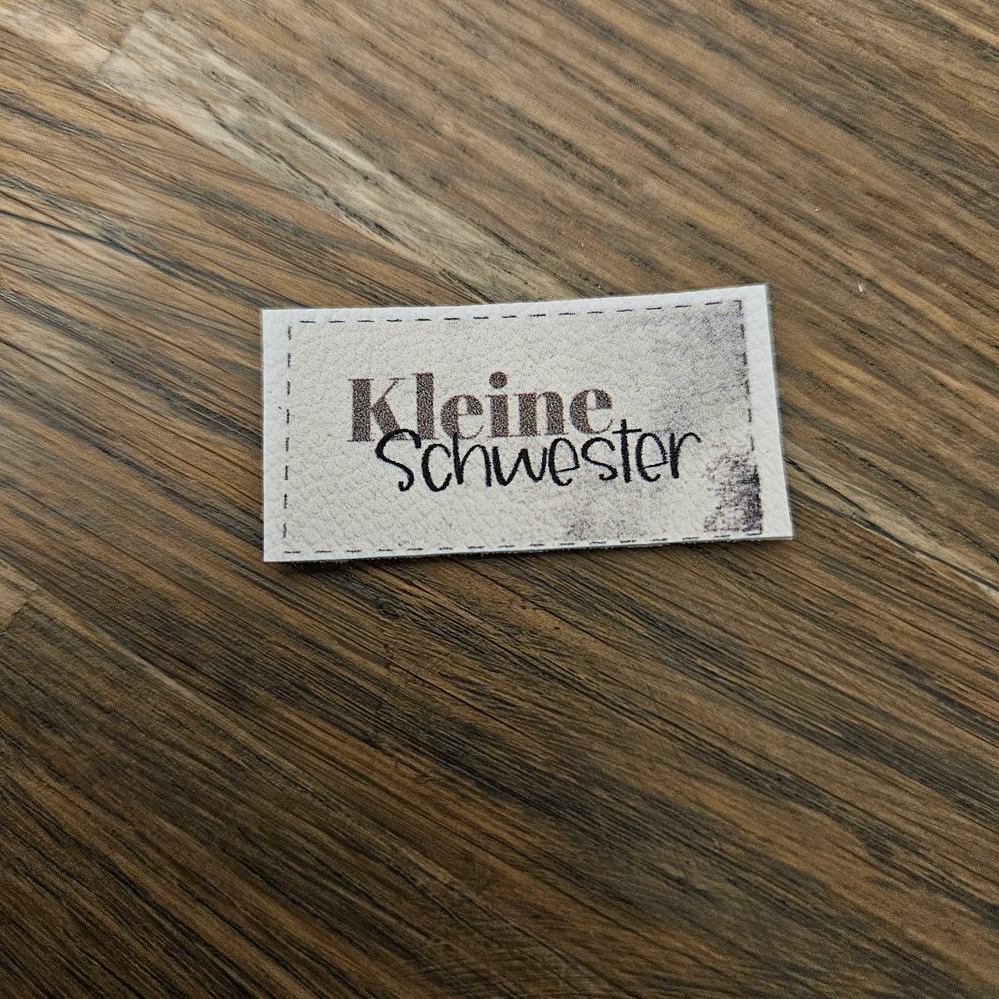 Kunstlederlabel - Geschwister