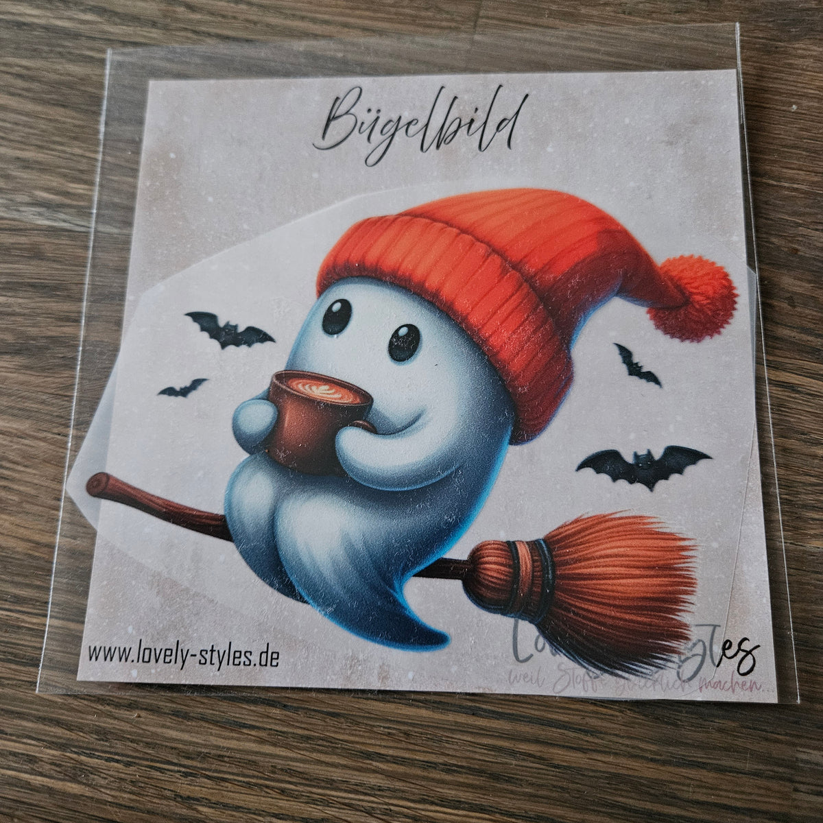 Bügelbild - Geist ca. 15cm