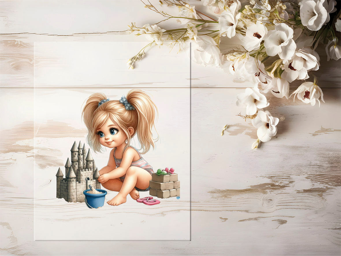 Bügelbild - Strandmädchen #1523