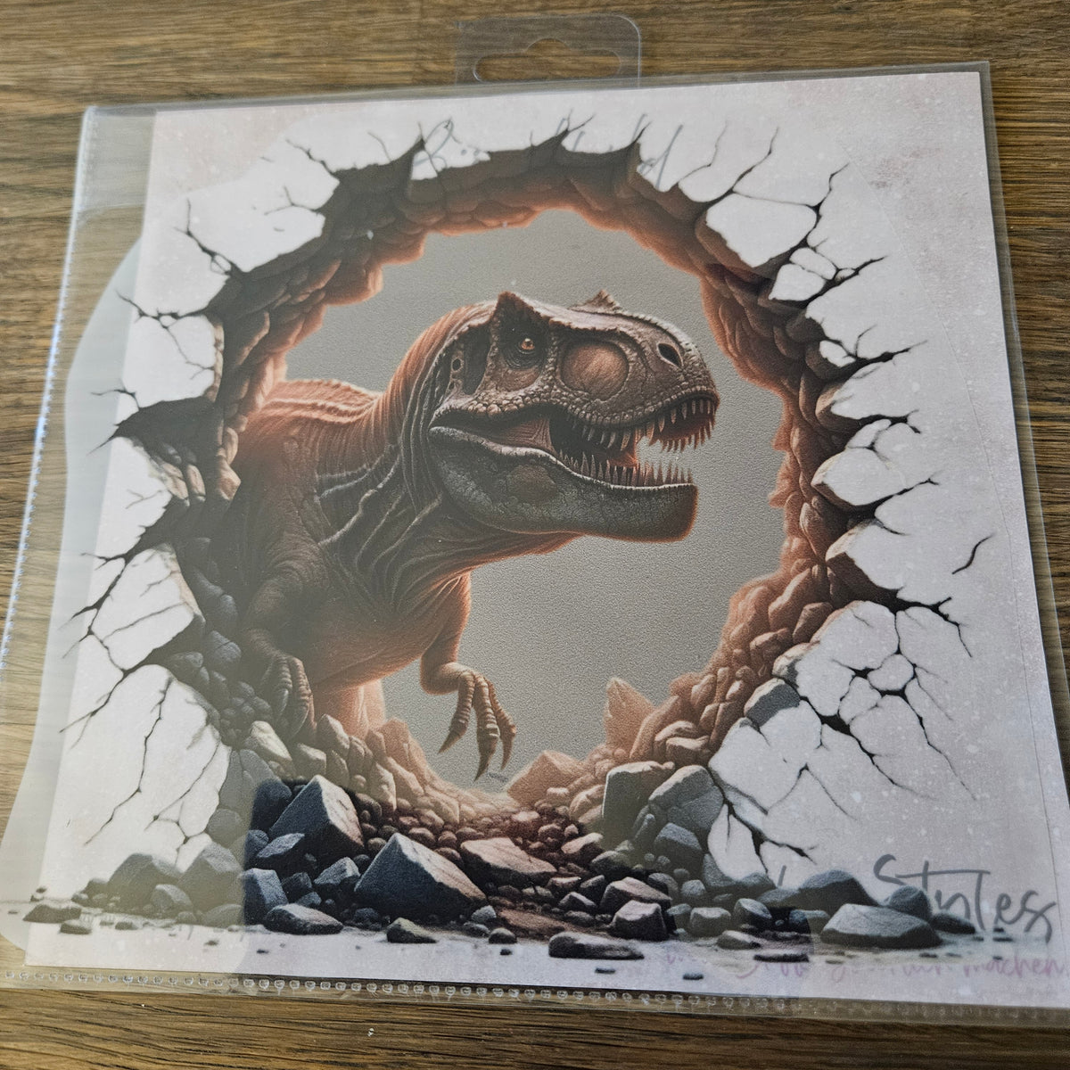 Bügelbild - Dino ca. 20cm